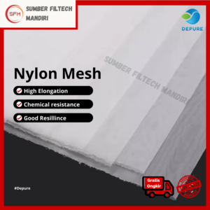 mesh saringan nylon 30, 40, 50, 60, 80 100, 120, 150, (lebar 1.6m)