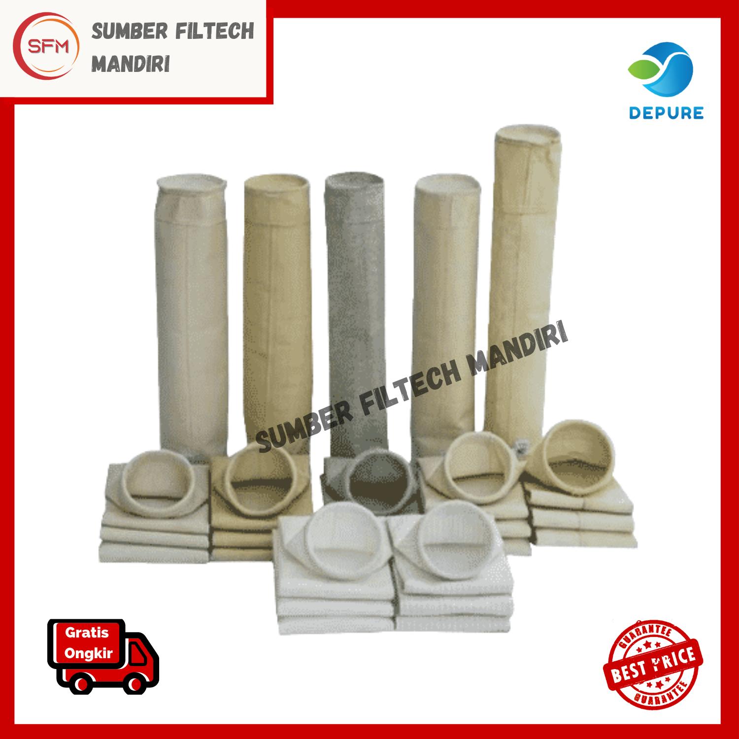 depure filter bag dust (13cm x 200cm) collector polyester antistatic depure filter bag dust (13cm x 200cm) collector polyester antistatic