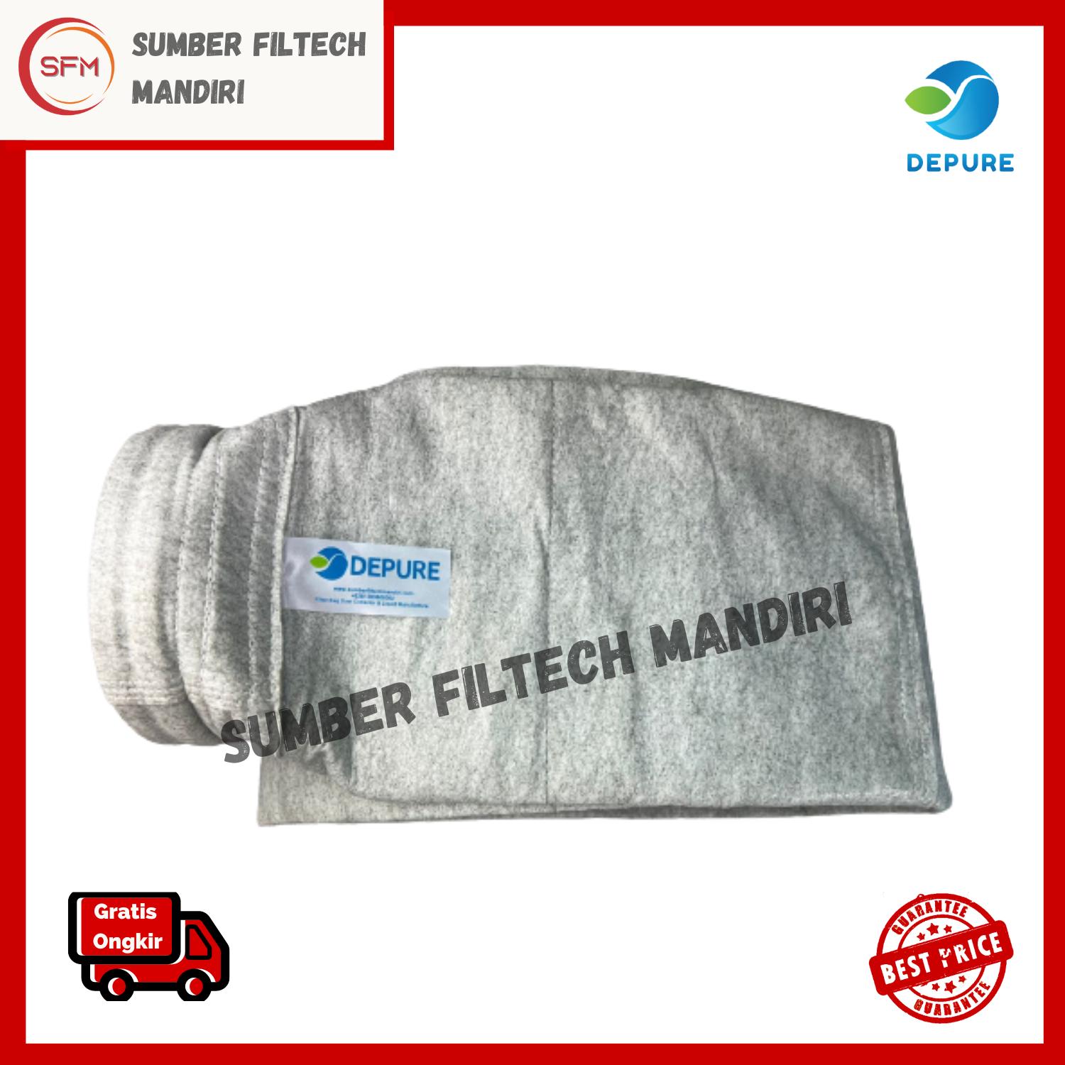 depure filter bag dust (13cm x 200cm) collector polyester antistatic depure filter bag dust (13cm x 200cm) collector polyester antistatic